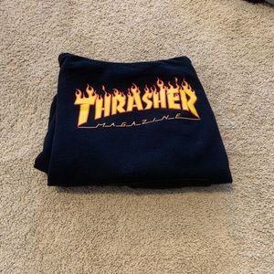black medium thrasher hoodie